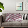 Pink Heart Chrome Eye Sherpa Blanket