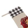 Rose Mosaic Portrait Christmas Stocking