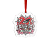 Red Heart Chrome Eye Custom Cut Acrylic Ornament