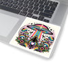 Rainbow UFO Sticker