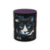 Halloween Cat Coffee Mug — Two-Tone Accent 11/15oz - Fall Halloween 2026