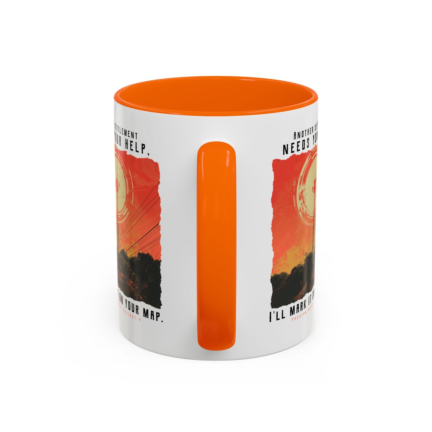 I'll Mark It On Your Map Fallout Coffee Mug — Vintage Radio Tower Accent Mug