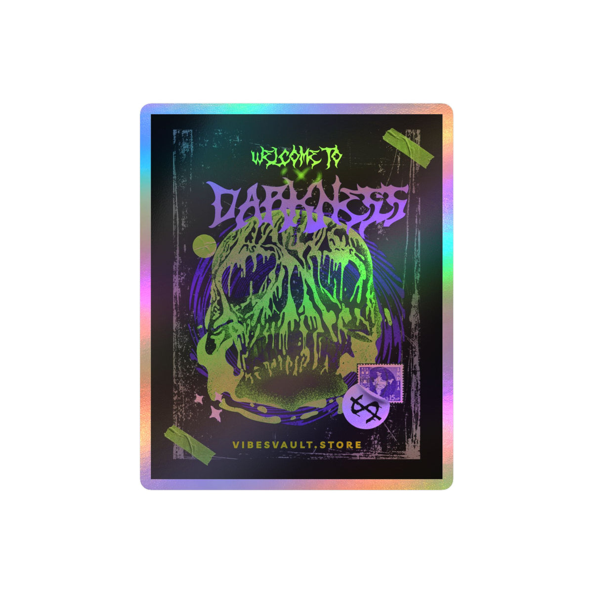 Welcome to Darkness Skull Kiss-Cut Vinyl Decal- Street Vibes — Halloween 2026