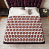 Red Roses Chrome Portrait Sherpa Blanket