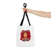 Rose Mosaic Portrait All-Over Print Tote Bag