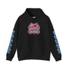 Pink Heart Chrome Eye Gildan Heavy Blend Hoodie