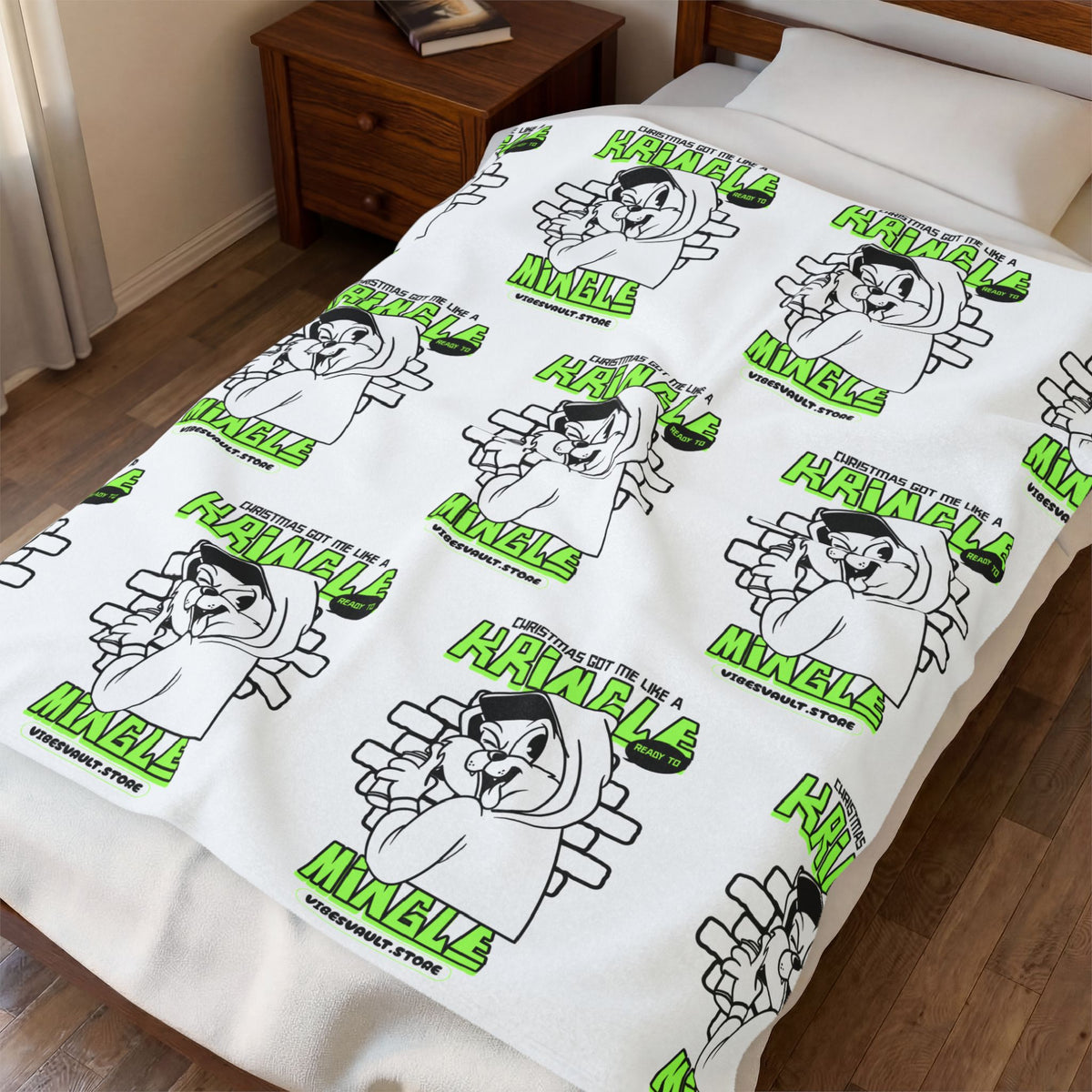 HOLIDAY Kringle Ready to Mingle Velveteen Plush Blanket