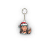 Santa Hat Jesus Character Mini Plush Keychain
