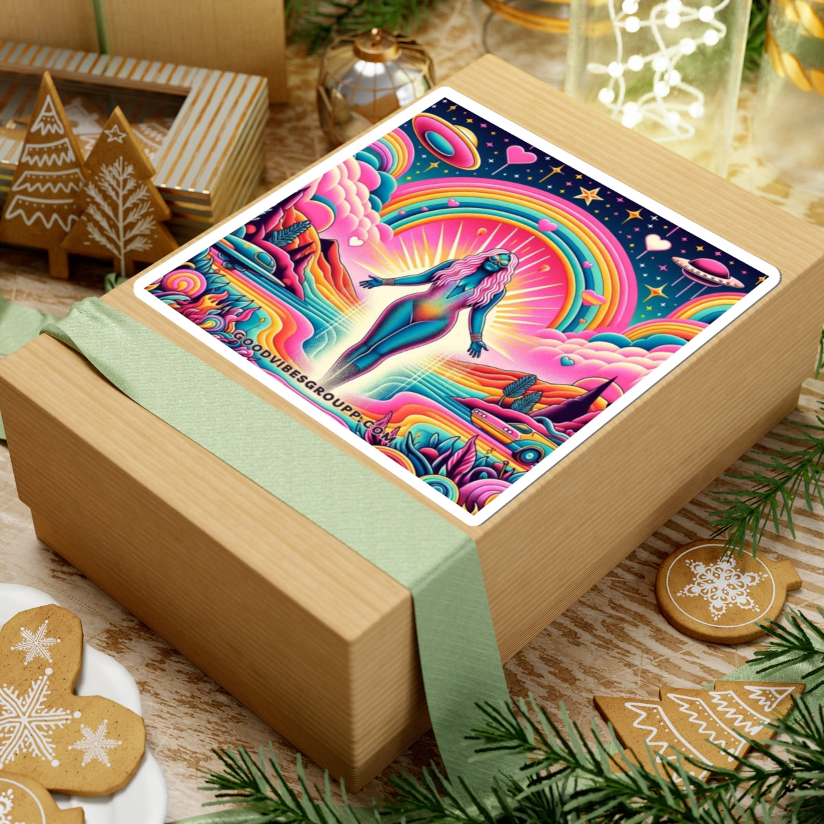 Rainbow Goddess Sticker