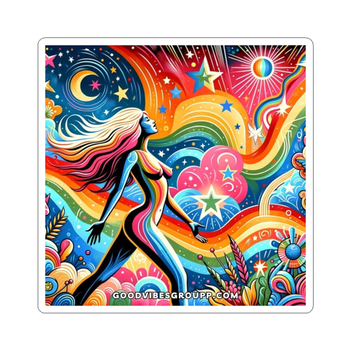 Rainbow Queen Sticker