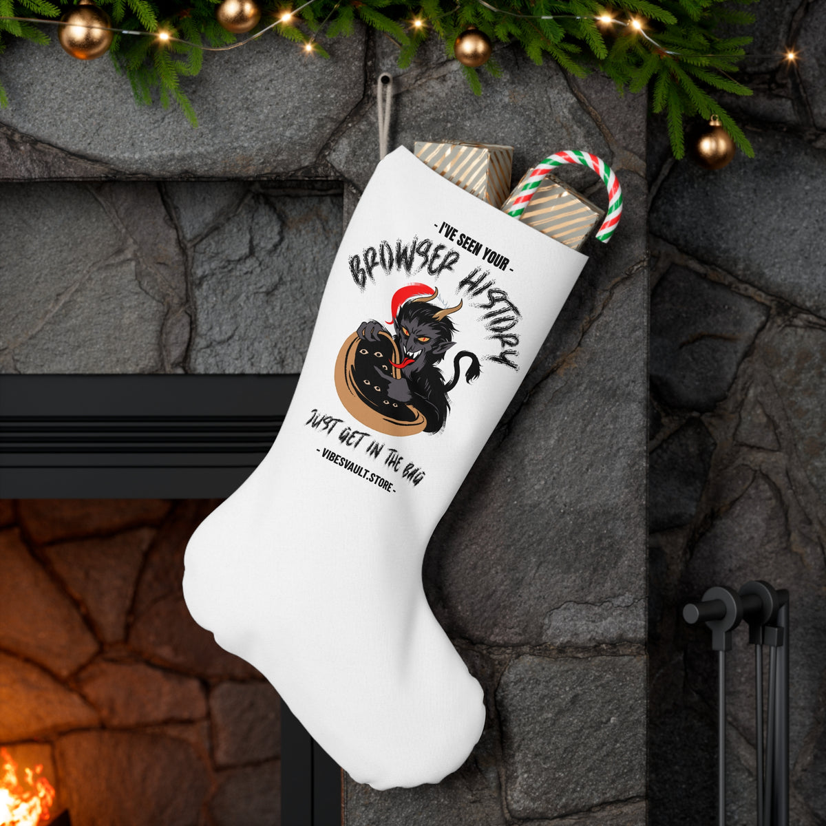 HOLIDAY Krampus Basket Santa Stocking