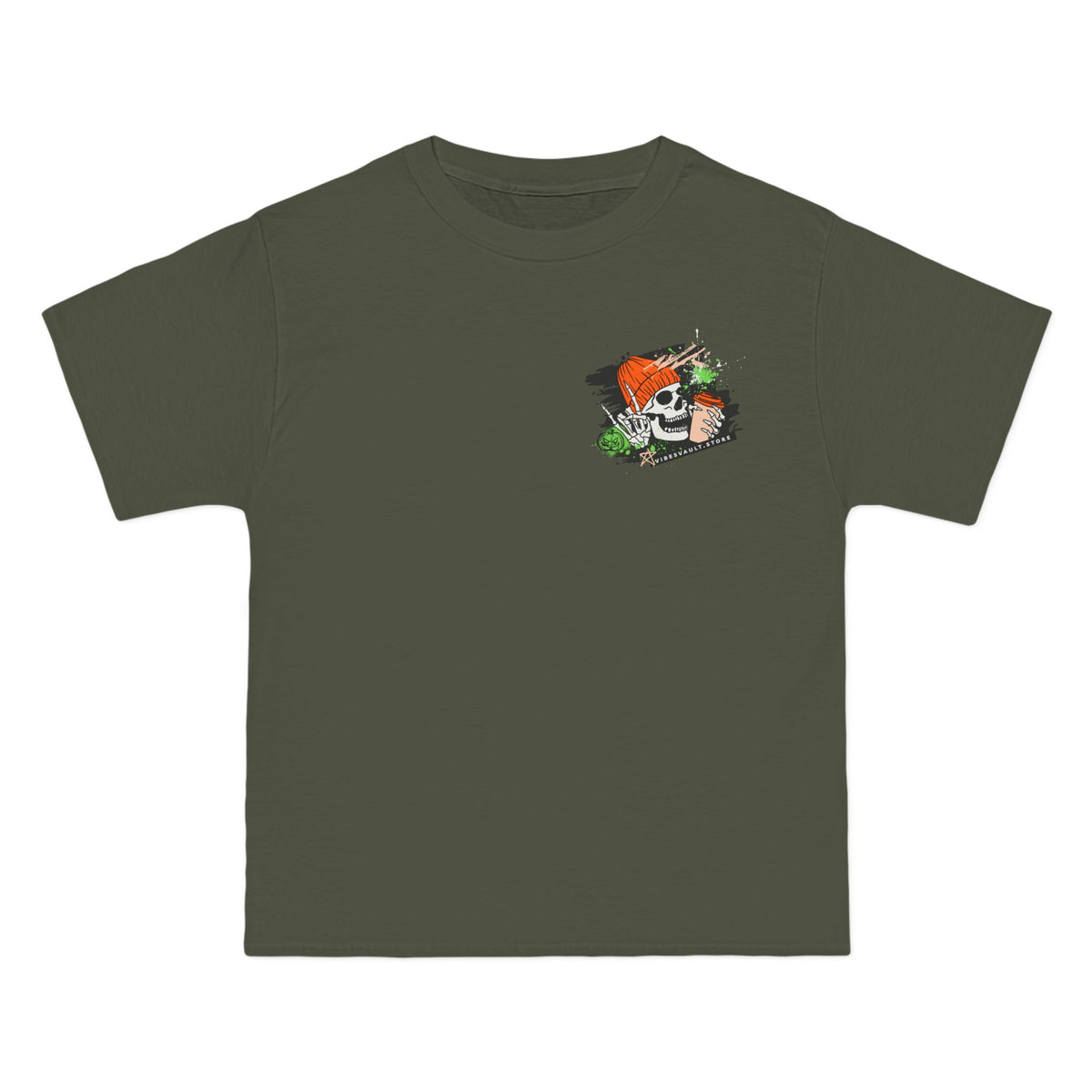 Love Fall Skull Coffee Rock - T-shirt Top - Retro Graphic Tee - Fall Halloween 2026