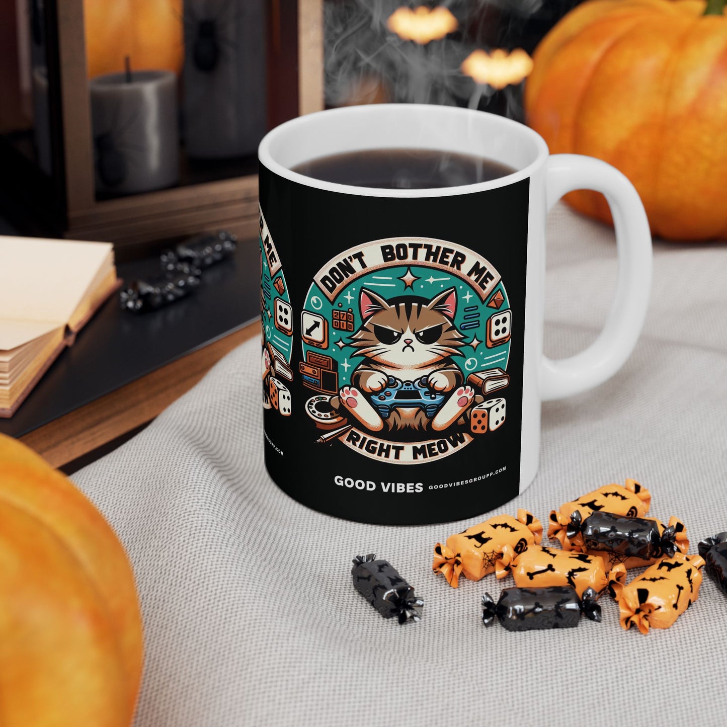 Video Game Cat Mug - Coffee Cup