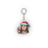 Santa Hat Jesus Character Mini Plush Keychain