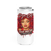 Rose Mosaic Portrait Slim Can Cooler
