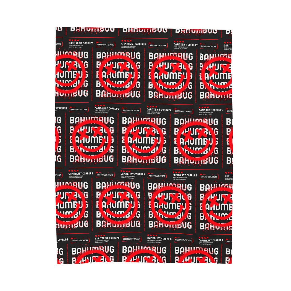 Bah Humbug Funny Meme Velveteen Plush Blanket