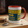 Vault-Tec 'This Way to Vault' Accent Coffee Mug — Fallout-Inspired Gamer Gift