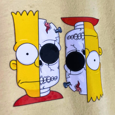 Faded Yellow Bart Simpsons Halloween T-Shirt