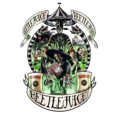 Grey Soft Hoodie Vest Beetlejuice