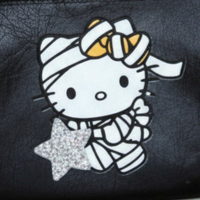 Genuine Leather Wallet with Hello Kitty Halloween Mummy Costume
