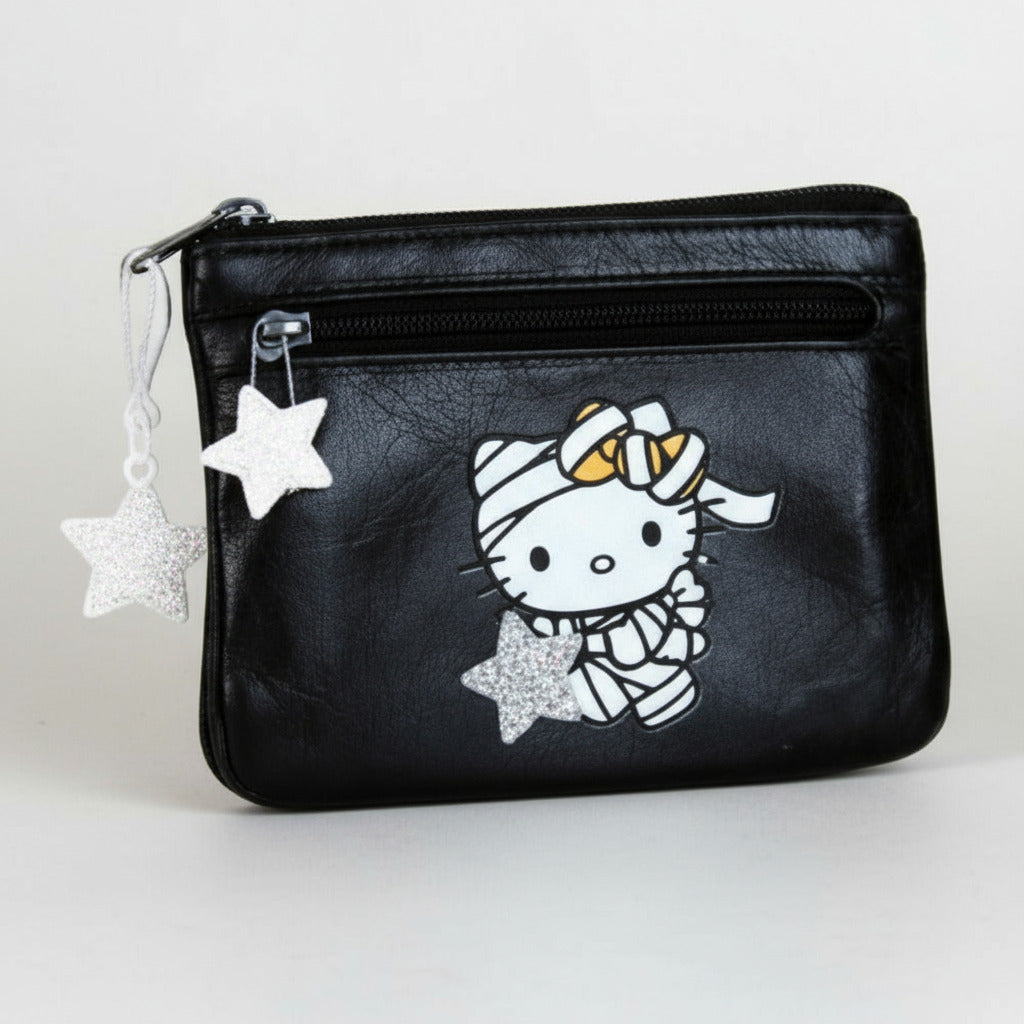 Genuine Leather Wallet with Hello Kitty Halloween Mummy Costume