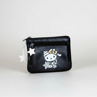 Genuine Leather Wallet with Hello Kitty Halloween Mummy Costume