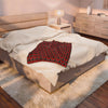 HOLIDAY Red Bow Velveteen Plush Blanket