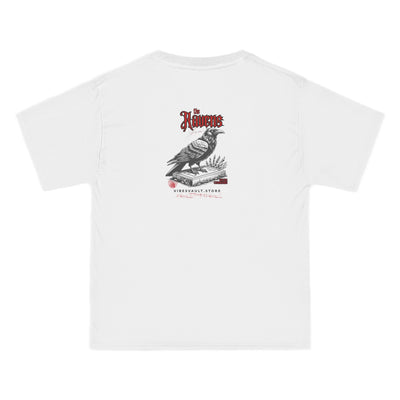 Raven Book Cover - T-shirt Top - Retro Graphic Tee - Fall Halloween 2026