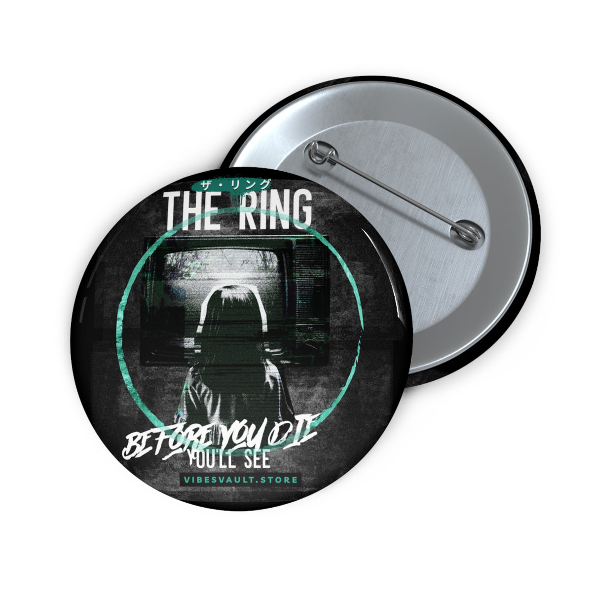 Scary Movie Inspo Pin - The Ring VHS Button Badge - Fall Halloween 2026