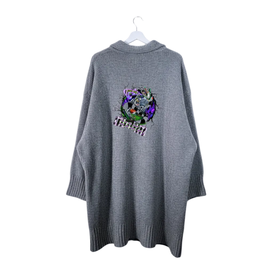 Super Soft Grey Beetlejuice Sweater