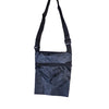 Zip-Close Crossbody Black Bag with Kawaii Twin Stars