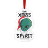 Alien Santa Custom Cut Acrylic Ornament