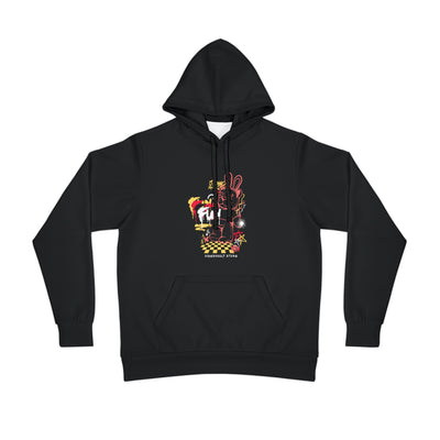 Dead Teddy Bear Graffiti Hoodie with Stars