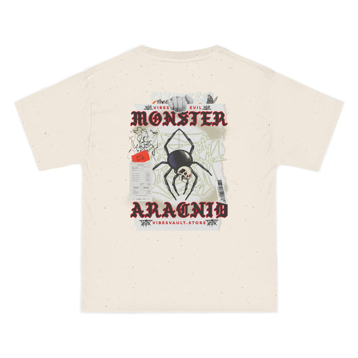 Monster Spider- T-shirt Top - Retro Graphic Tee - Fall Halloween 2026