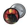 Black Cat Magic Familiar Halloween Costume Party Pin - Button Badge - Fall 2026