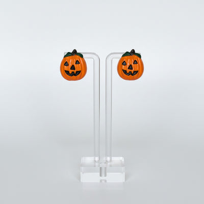 Pumpkin Stud Halloween Earrings