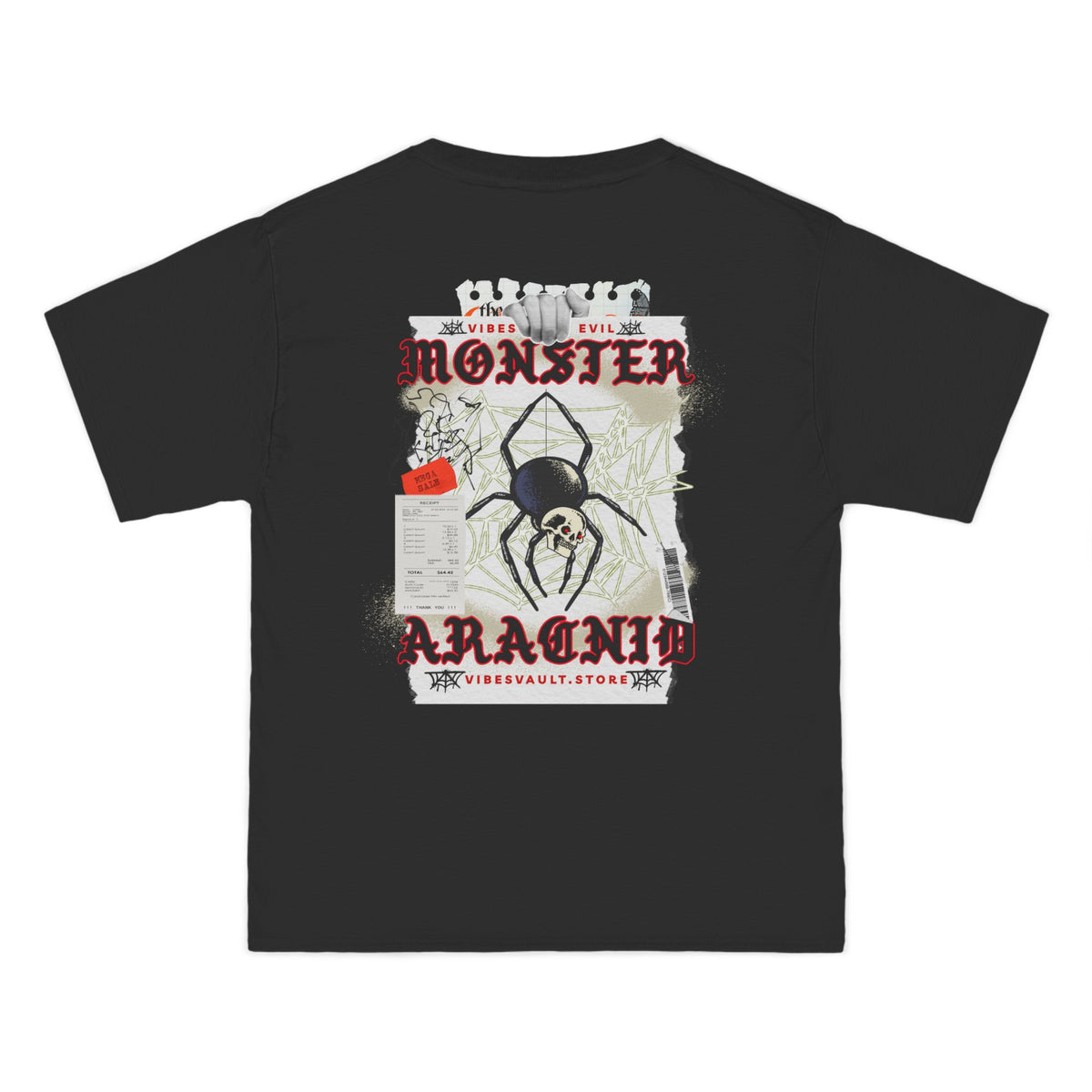 Monster Spider- T-shirt Top - Retro Graphic Tee - Fall Halloween 2026