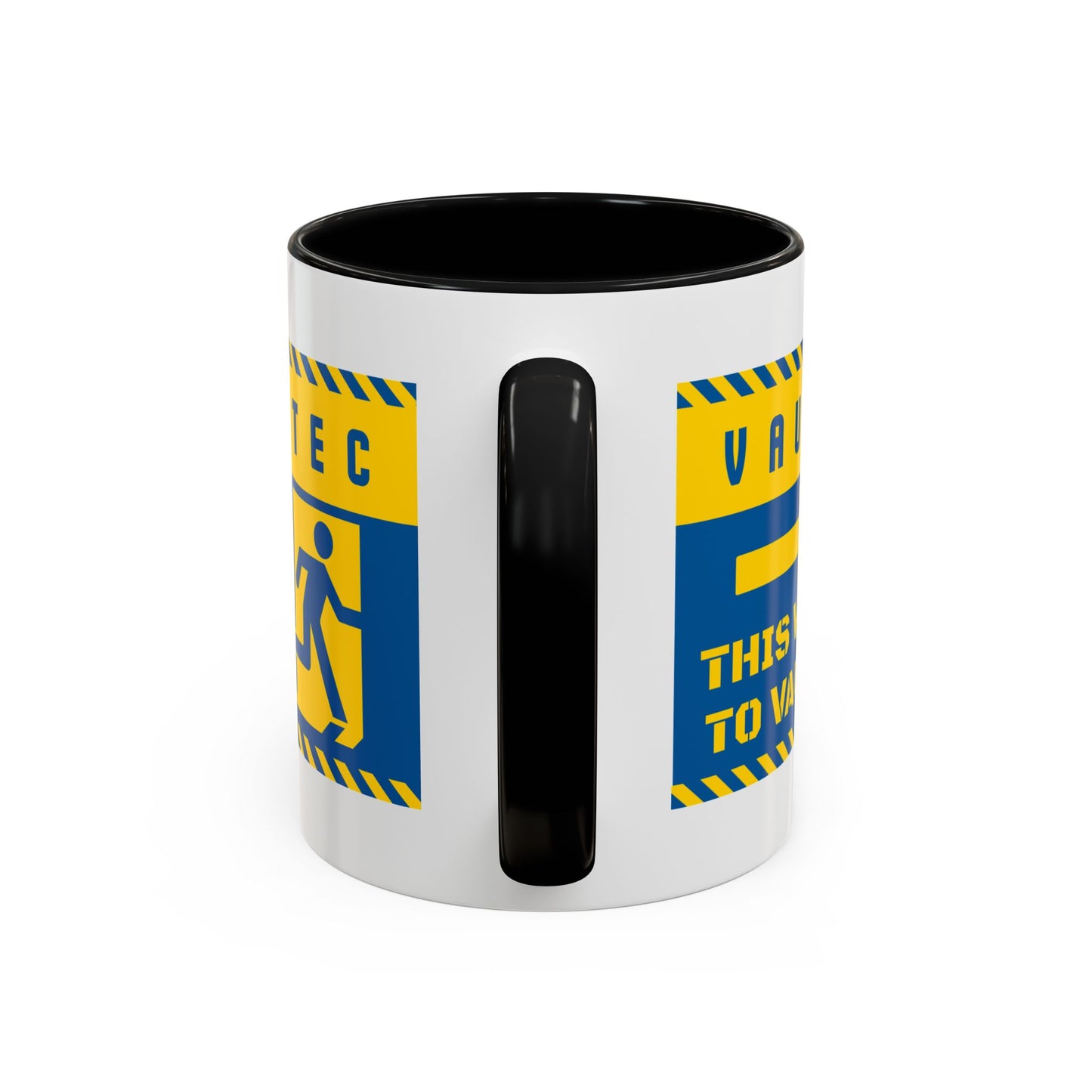 Vault-Tec 'This Way to Vault' Accent Coffee Mug — Fallout-Inspired Gamer Gift