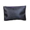 Zip-Close Black Pouch with Spider Keychain