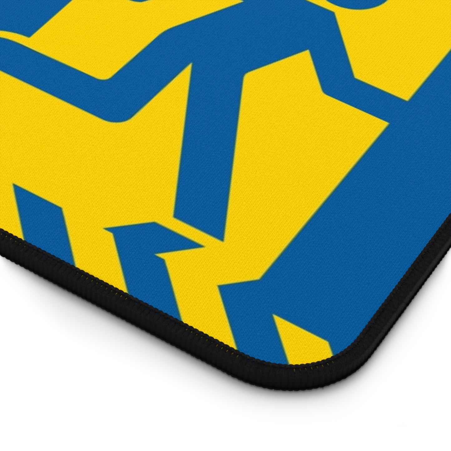 Vault-Tec "This Way to Vault" Desk Mat — Blue & Yellow Gaming Mouse Pad