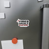 Vibes Vault Logo Magnets Refrigerator Decor with Starburst Die-Cut