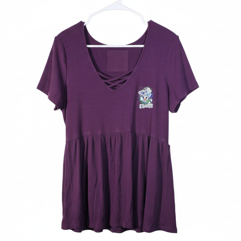 Purple Plus Size BeetleJuice Shirt