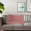 Rose Mosaic Portrait Sherpa Blanket