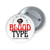 Pin Button — "You're Just My Blood Type" Vampire Heart Badge - Fall Halloween 2026