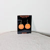Smiling Pumpkin Jack-O'-Lantern Dangle Earrings