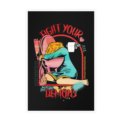 Sticker — Fight Your Demons Decal Addicted to Party — Halloween 2026