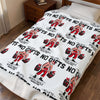 No Lifts No Gifts Santa Velveteen Plush Blanket