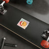Christmas Smile Sticker — Retro Smiley Face Kiss-Cut Vinyl Decal