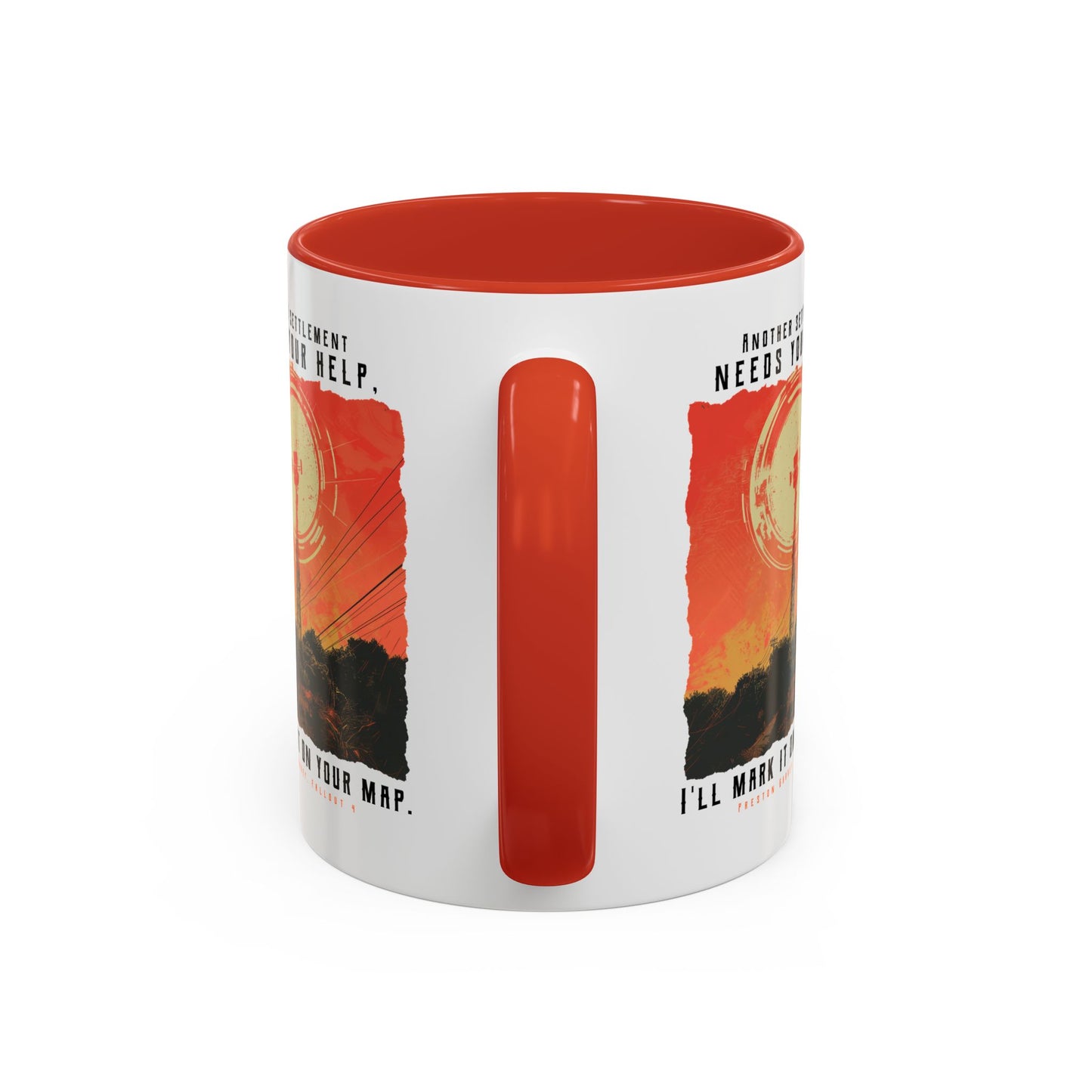 I'll Mark It On Your Map Fallout Coffee Mug — Vintage Radio Tower Accent Mug