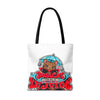Brown Cat Umbrella All-Over Print Tote Bag